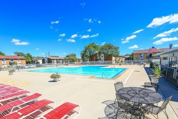 a view of outdoor space with seating area