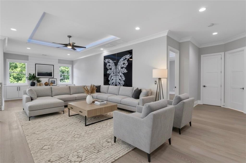3671 Hamilton Mill Road Buford, GA 30519 - Photo 44 of 111 a living room with furniture and a large window