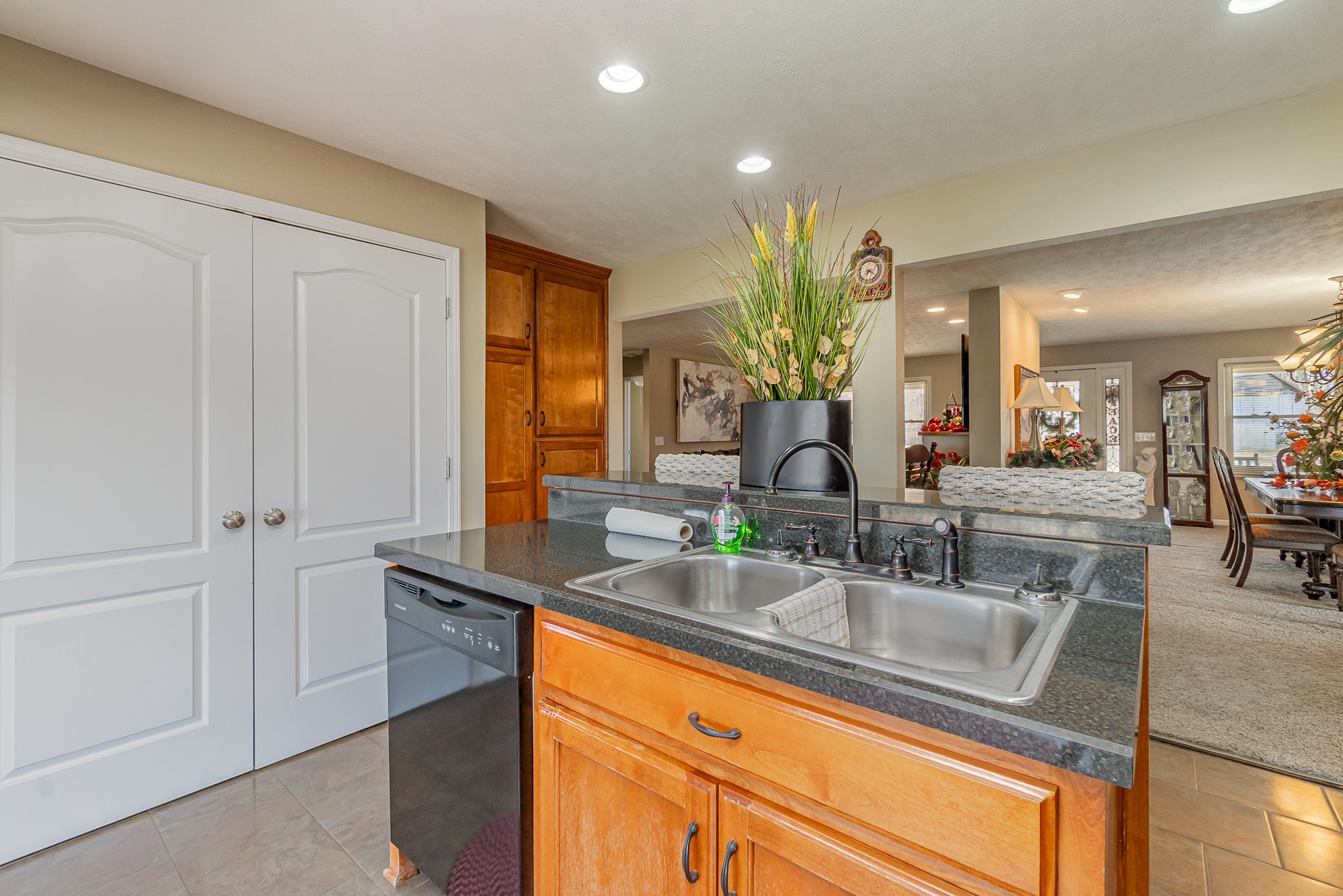 4120 Woodrow Wilson Road Springfield, TN 37172 - Photo 10 of 38 a kitchen with granite countertop a sink and cabinets