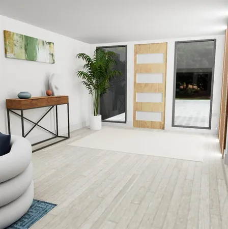 a view of a workspace with furniture