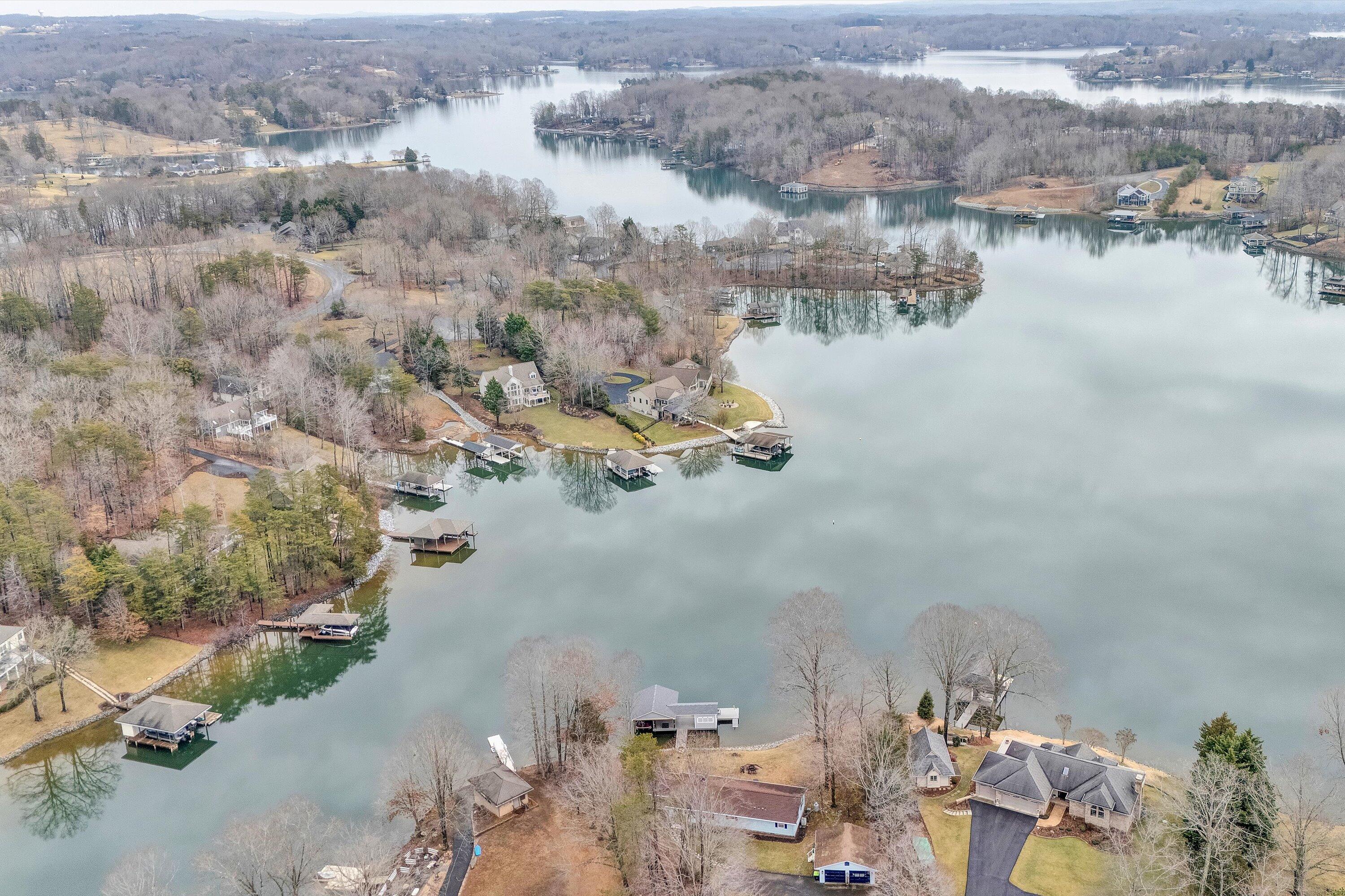 Lot 4 Springsteen Circle Hardy, VA 24101 - Photo 16 of 23 an aerial view of a house with a lake view