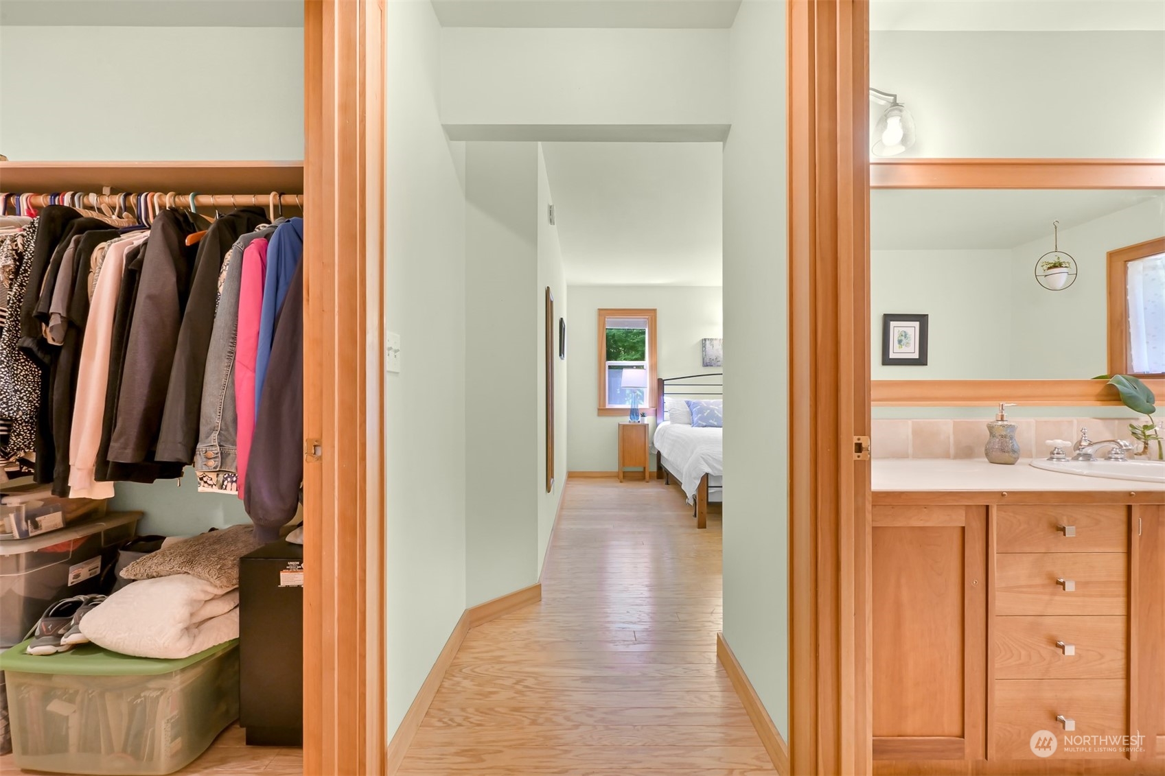 3030 Aldergrove Road Ferndale, WA 98248 - Photo 8 of 38 a view of a bedroom from a hallway
