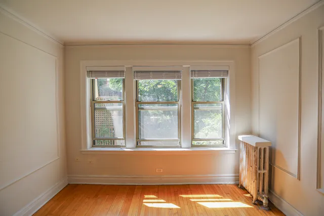 a view of small space with a window