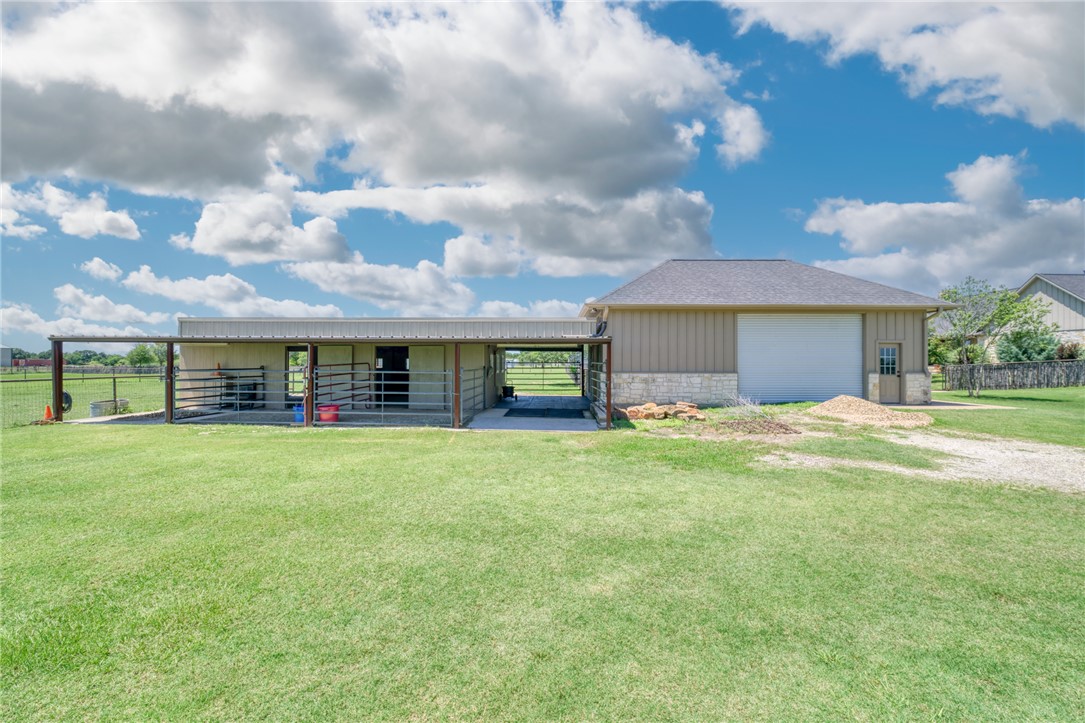 9652 Locke Road Bryan, TX 77808 - Photo 30 of 50 STABLE, TACK AND FEED ROOM AREA PLUS MAN CAVE OR EQUIPMENT SHED