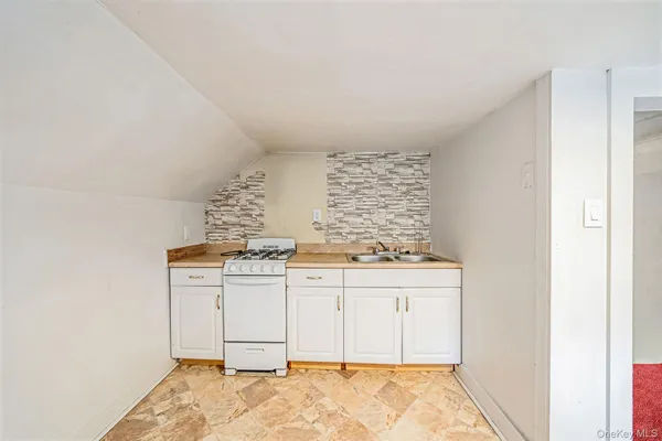 a view of kitchen cabinets