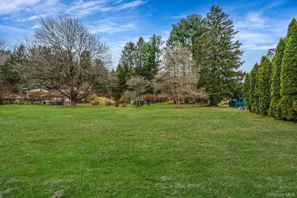 a view of yard with trees