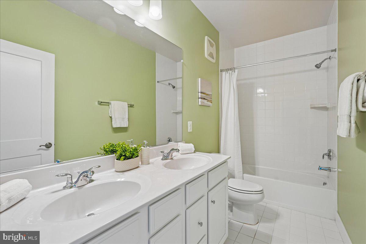 1658 Bandit Loop, Unit 2B Reston, VA 20190 - Photo 23 of 43 Double bowl vanity in hall bath.