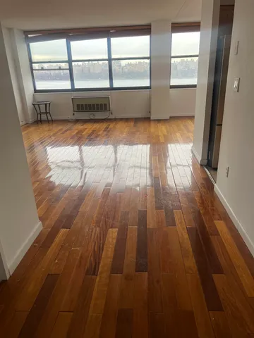 wooden floor with a window