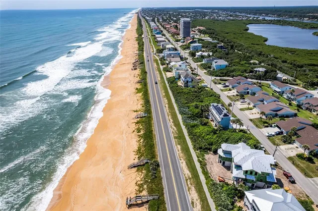 a view of swimming pool from a lake view