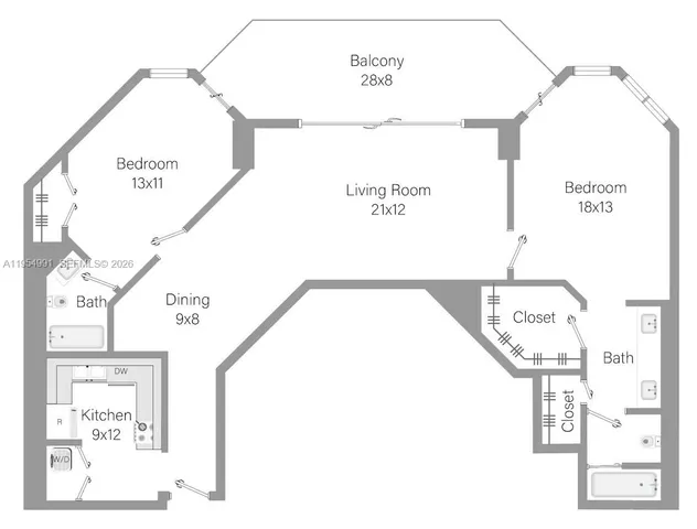 $5,132 | 555 Northeast 34th Street, Unit 2106, Miami, FL 33137