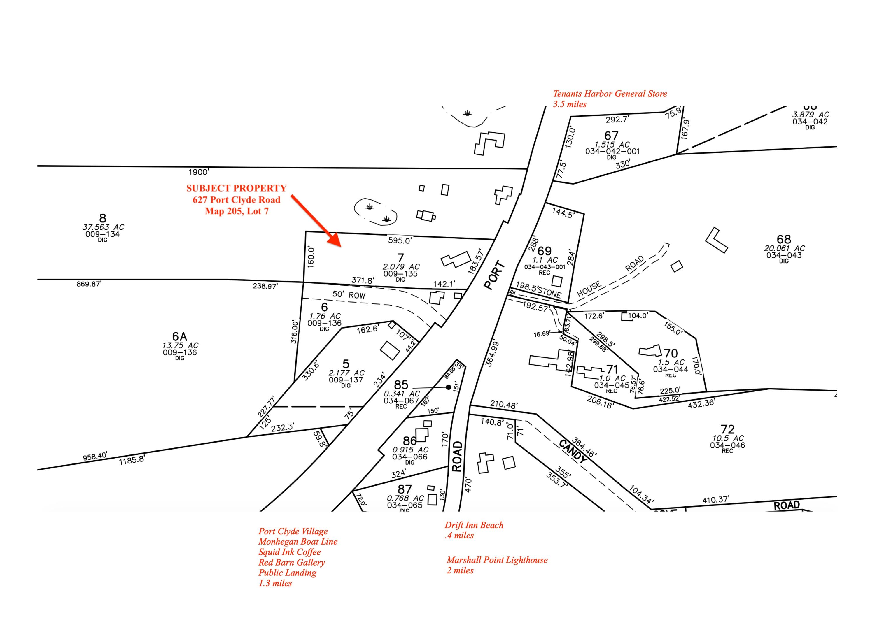 627 Port Clyde Road St. George, ME 04860 - Photo 35 of 50 Tax Map
