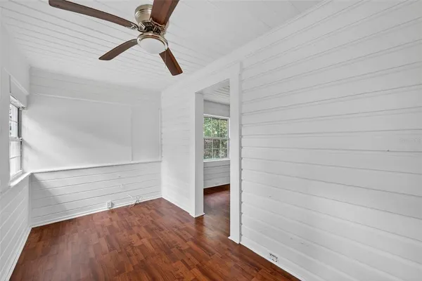 wooden floor in an empty room