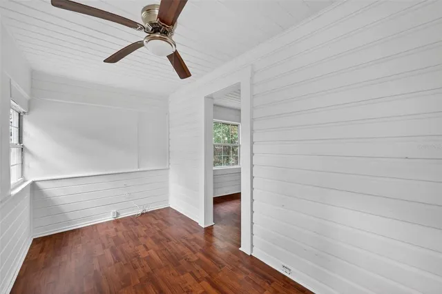 wooden floor in an empty room