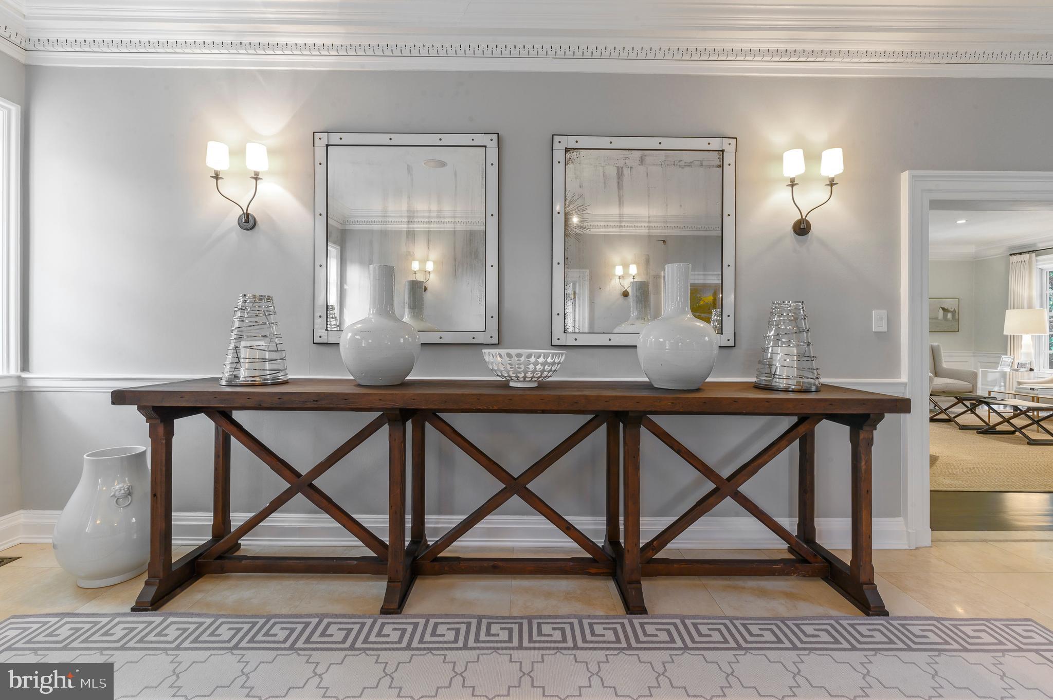 375 North Spring Mill Road Villanova, PA 19085 - Photo 17 of 72 Foyer with intricate moldings