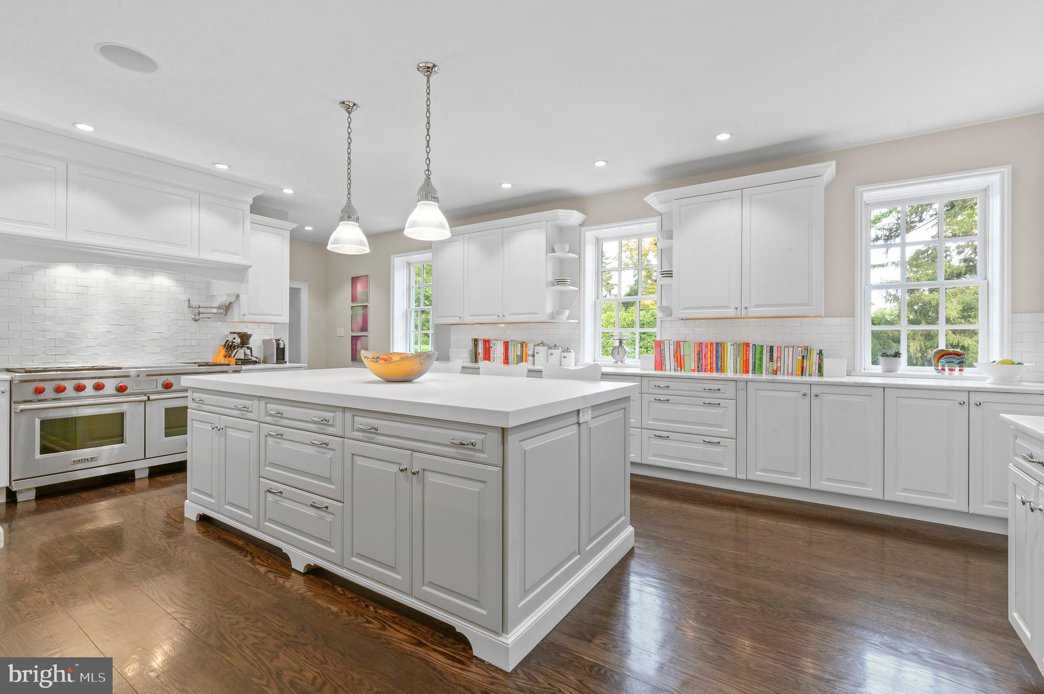 375 North Spring Mill Road Villanova, PA 19085 - Photo 26 of 72 White marble countertops, Brookhaven wood cabinets