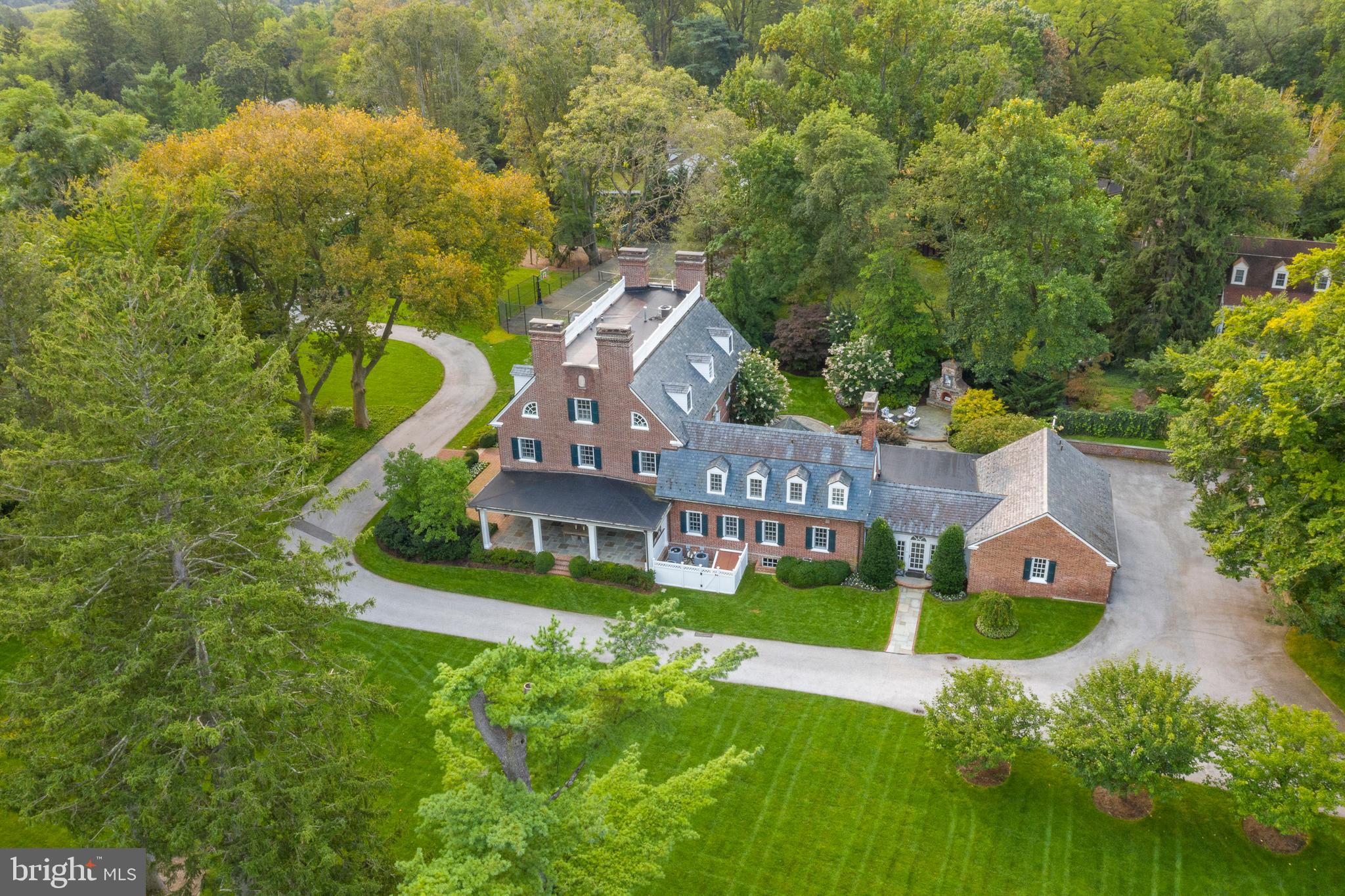 375 North Spring Mill Road Villanova, PA 19085 - Photo 71 of 72 Full view of driveway with 2 entrances