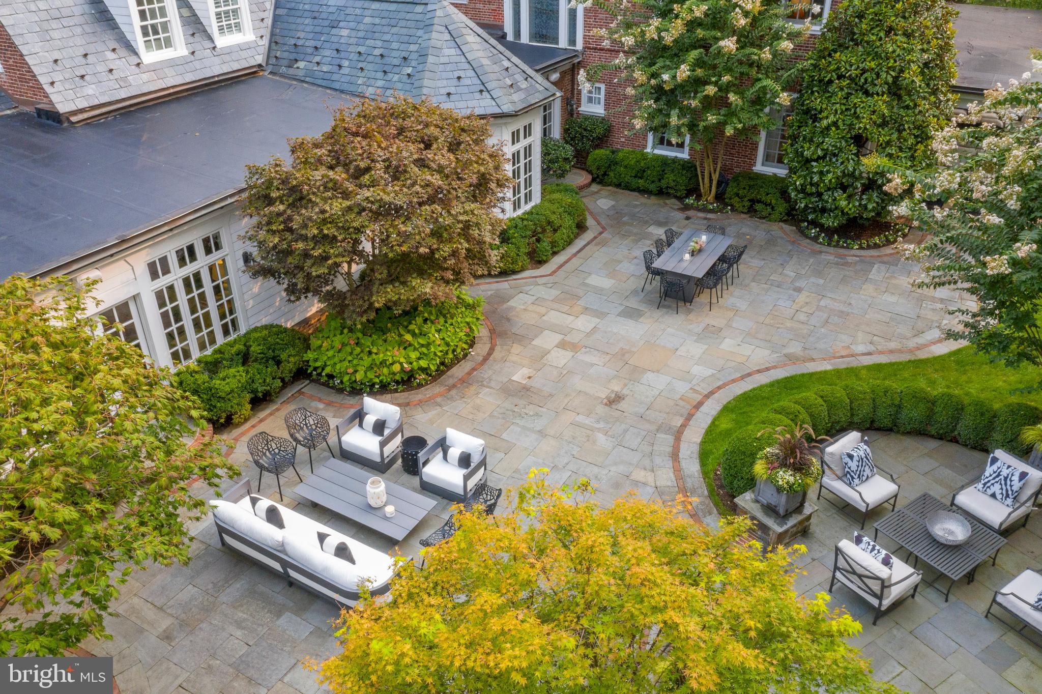 375 North Spring Mill Road Villanova, PA 19085 - Photo 8 of 72 Aerial view of extensive patio