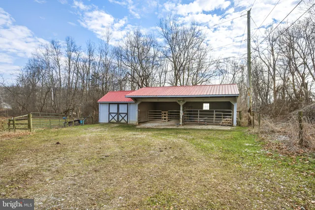 a view of an empty storage area
