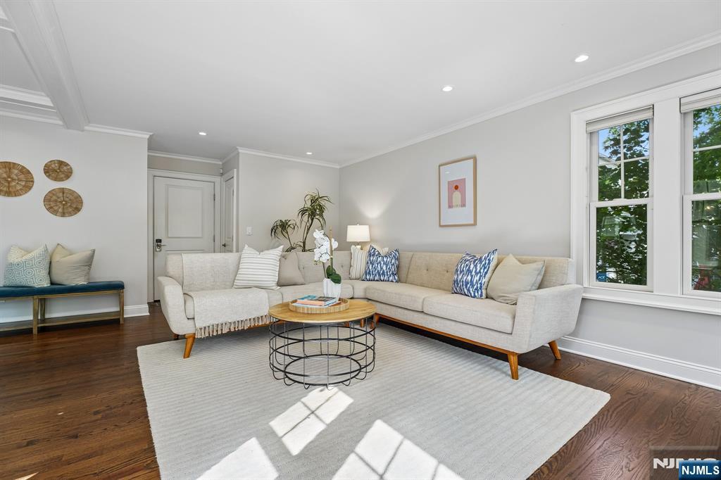 11 Mt Vernon Road Montclair, NJ 07043 - Photo 17 of 49 a living room with furniture and a wooden floor