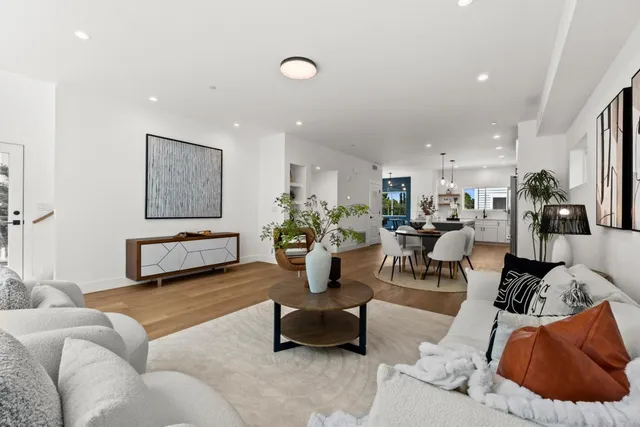 a bedroom with a bed and a desk