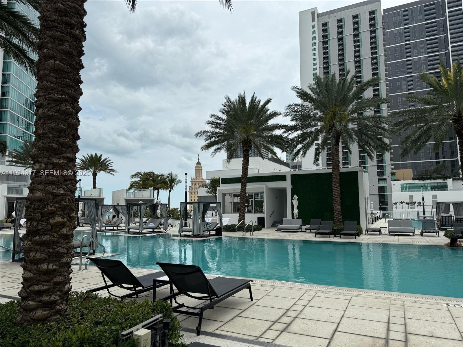 851 Northeast 1st Avenue, Unit 4811 Miami, FL 33132 - Photo 22 of 30 a view of a lake with a terrace