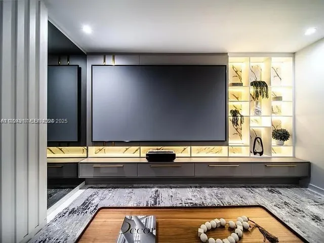 a view of room with furniture