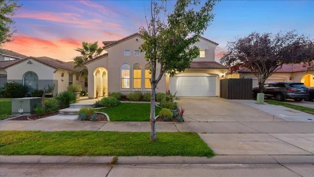 a view of a house with a patio