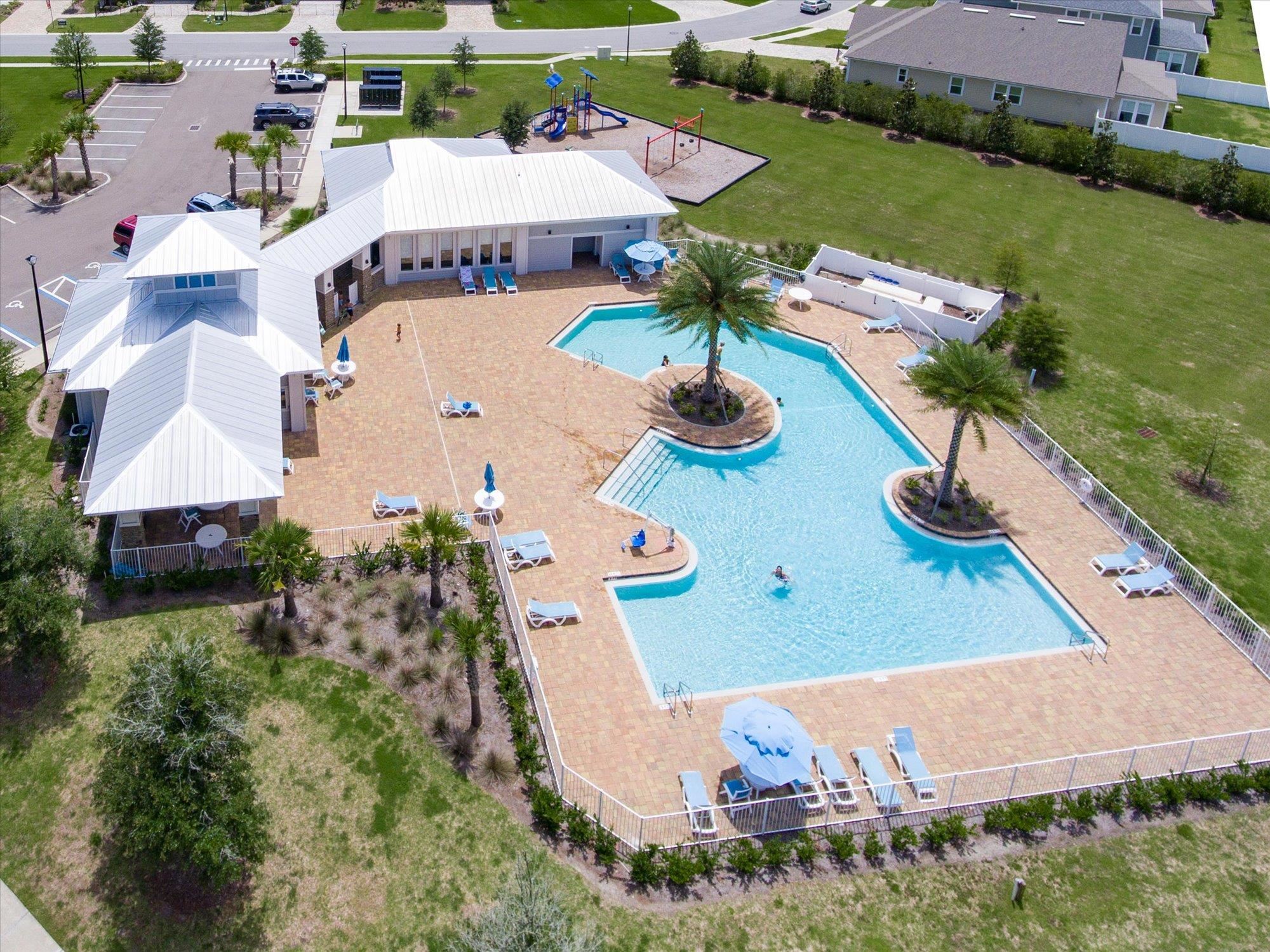 70 Quartz Place St. Augustine, FL 32086 - Photo 4 of 78 an aerial view of a house with garden space and street view