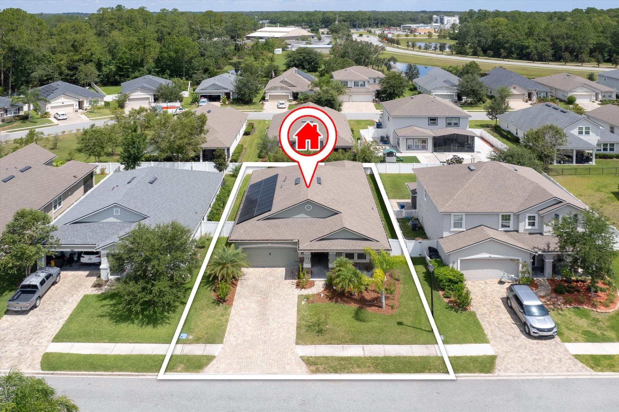 70 Quartz Place St. Augustine, FL 32086 - Photo 41 of 78 an aerial view of residential houses with outdoor space