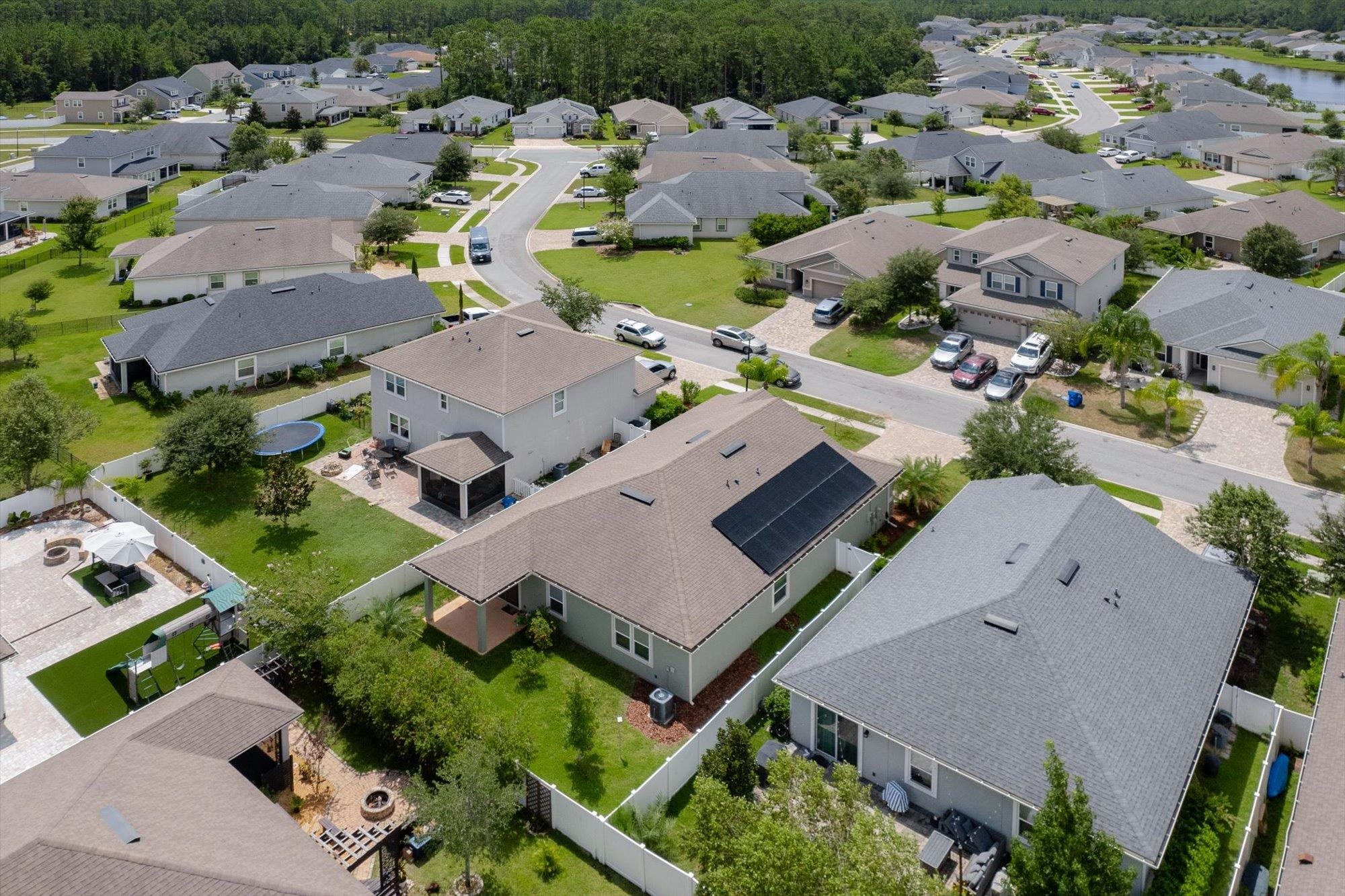 70 Quartz Place St. Augustine, FL 32086 - Photo 47 of 78 an aerial view of residential house with outdoor space and parking