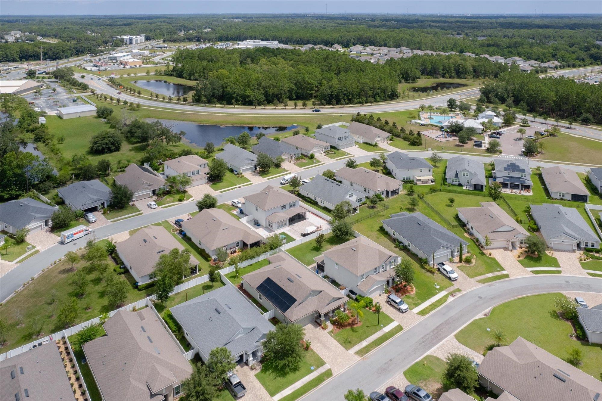 70 Quartz Place St. Augustine, FL 32086 - Photo 52 of 78 an aerial view of a house with a garden
