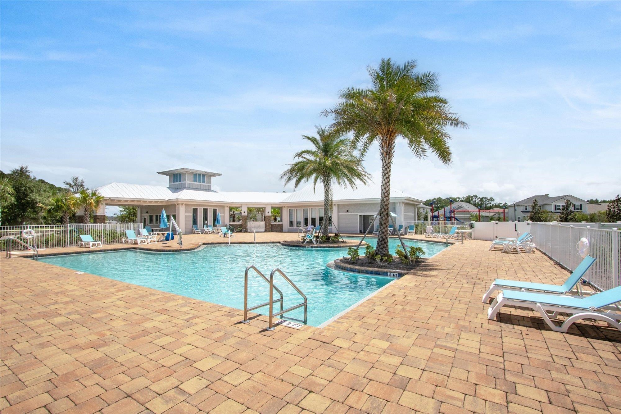 70 Quartz Place St. Augustine, FL 32086 - Photo 76 of 78 a view of swimming pool and lounge chair