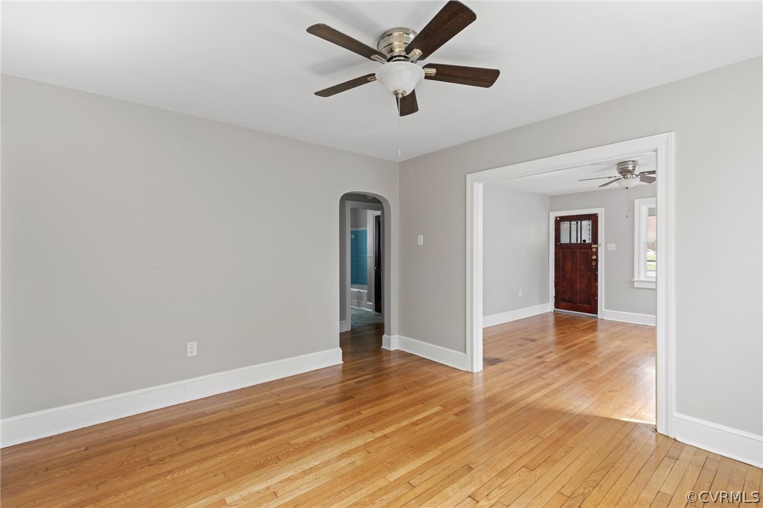 3510 East River Road Petersburg, VA 23803 - Photo 7 of 19 a view of an empty room with wooden floor