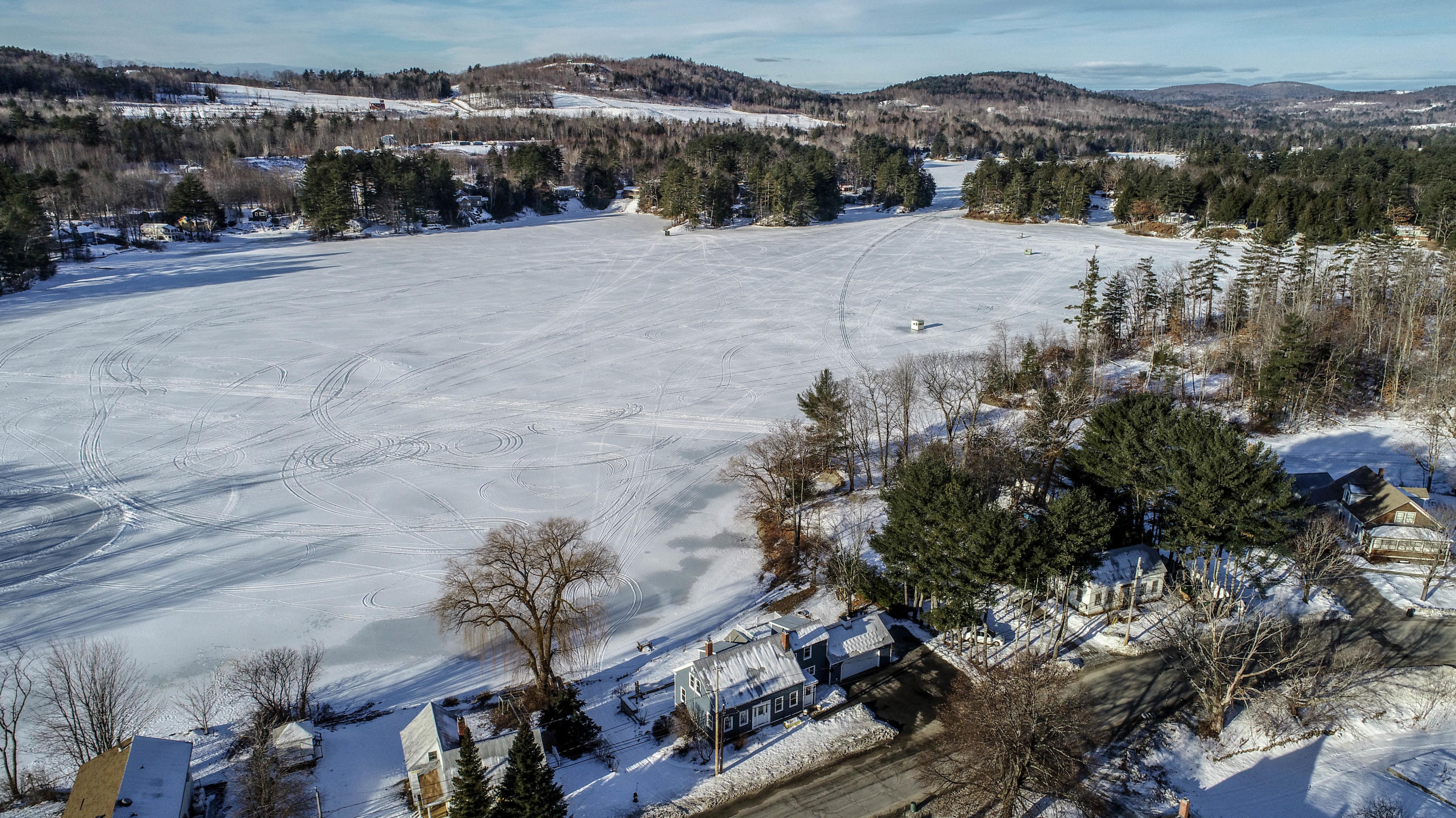 16 Emery Corner Road Limerick, ME 04048 - Photo 8 of 34 Aerial view of lake