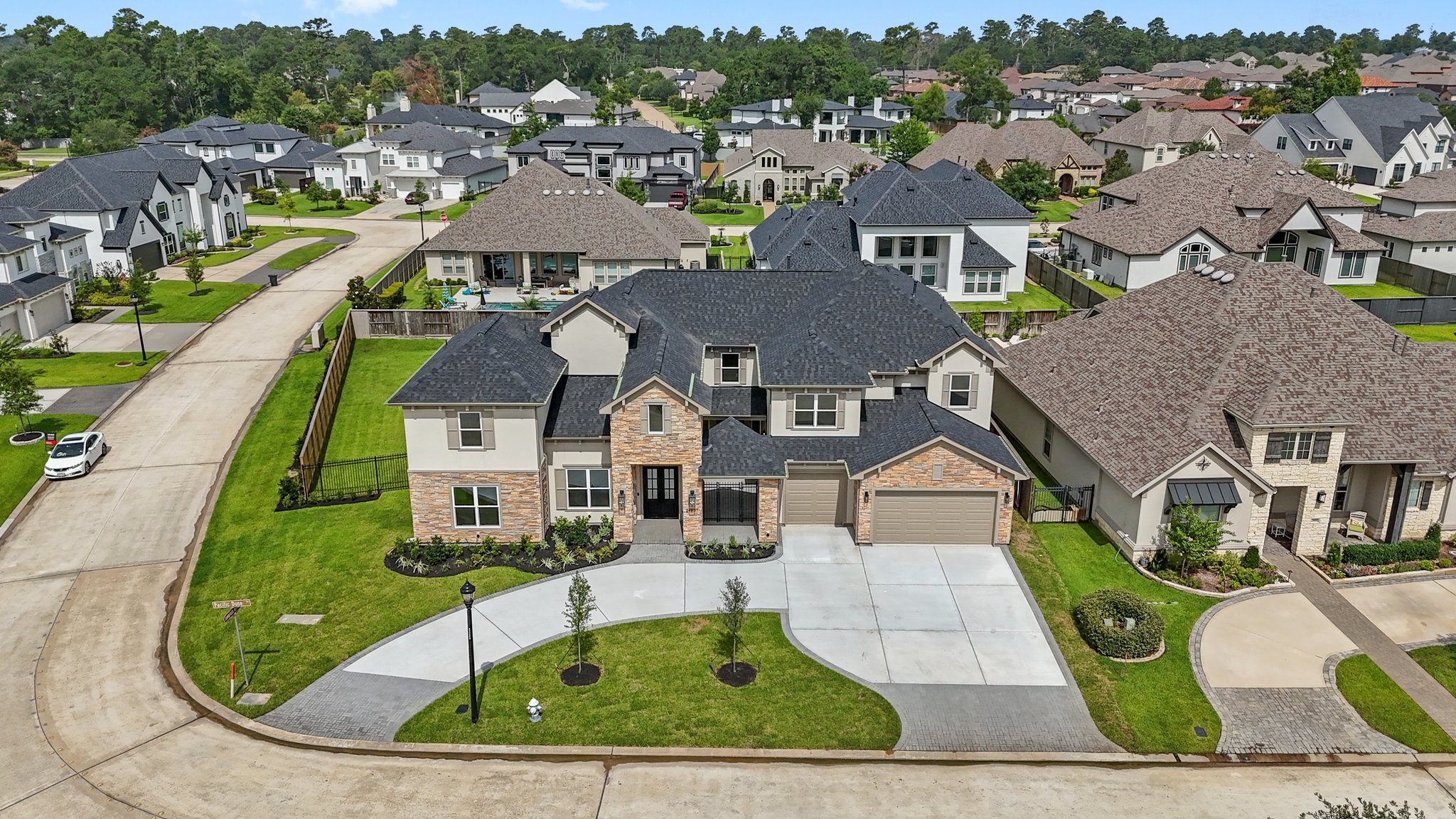 24807 Pacific Dunes Lane Spring, TX 77389 - Photo 44 of 50 an aerial view of a house