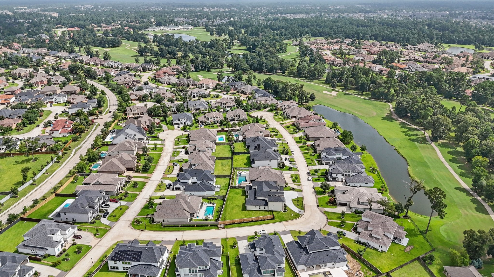 24807 Pacific Dunes Lane Spring, TX 77389 - Photo 47 of 50 an aerial view of residential houses with outdoor space