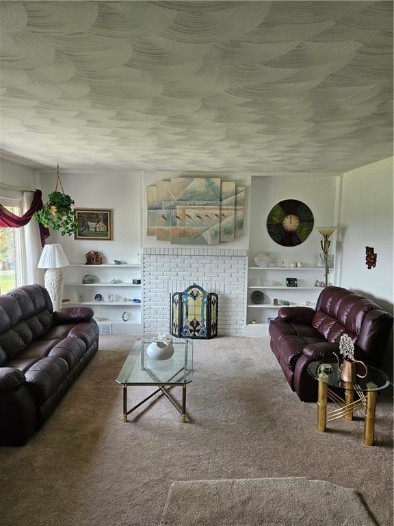 485 Harvey Road Foxburg, PA 16036 - Photo 12 of 25 a living room with furniture and a fireplace