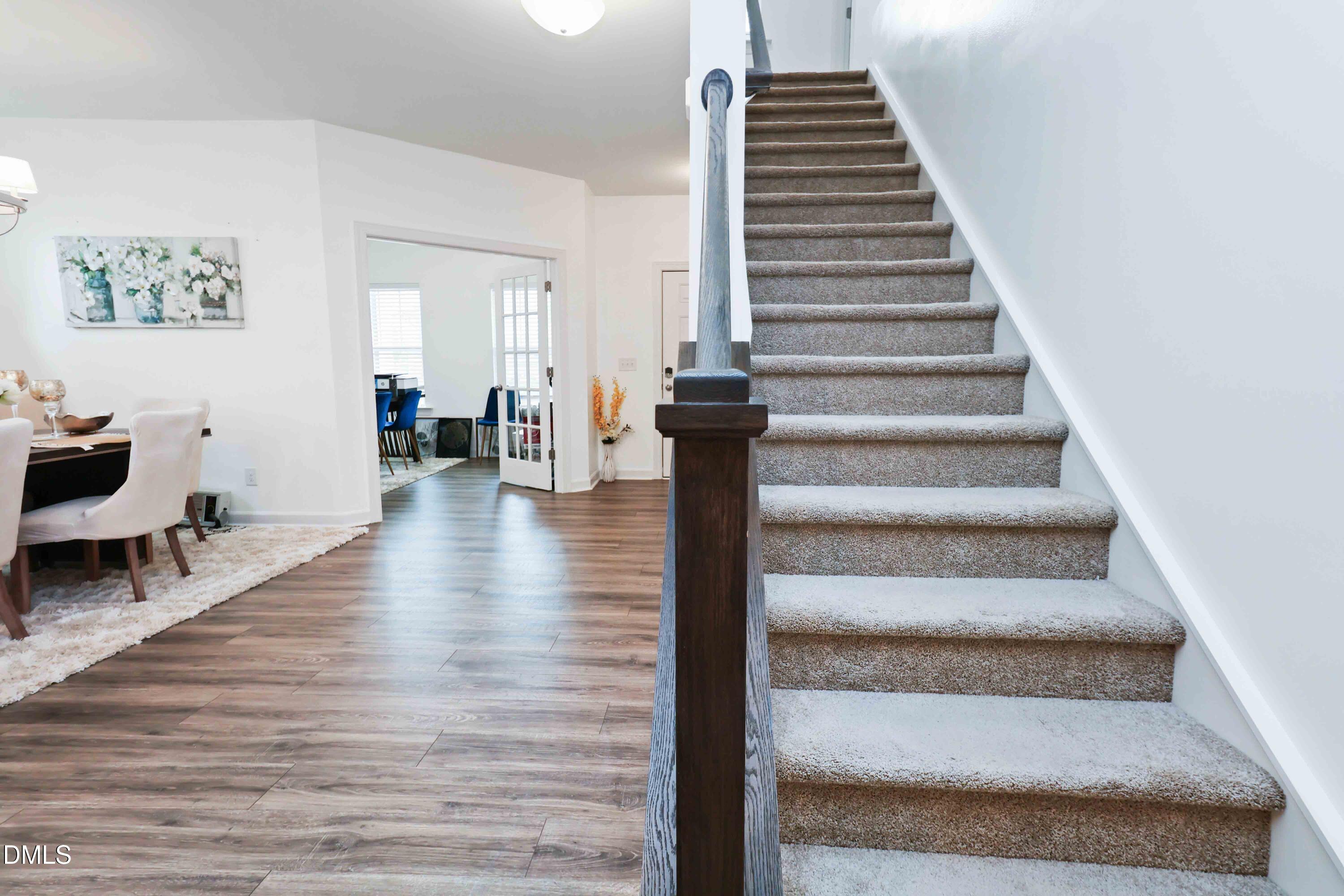 396 Bent Willow Drive Clayton, NC 27527 - Photo 20 of 36 a view of entryway and hall with wooden floor