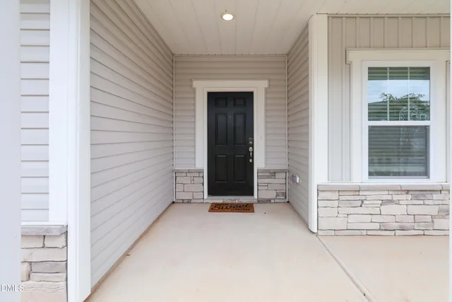 a view of front door of house