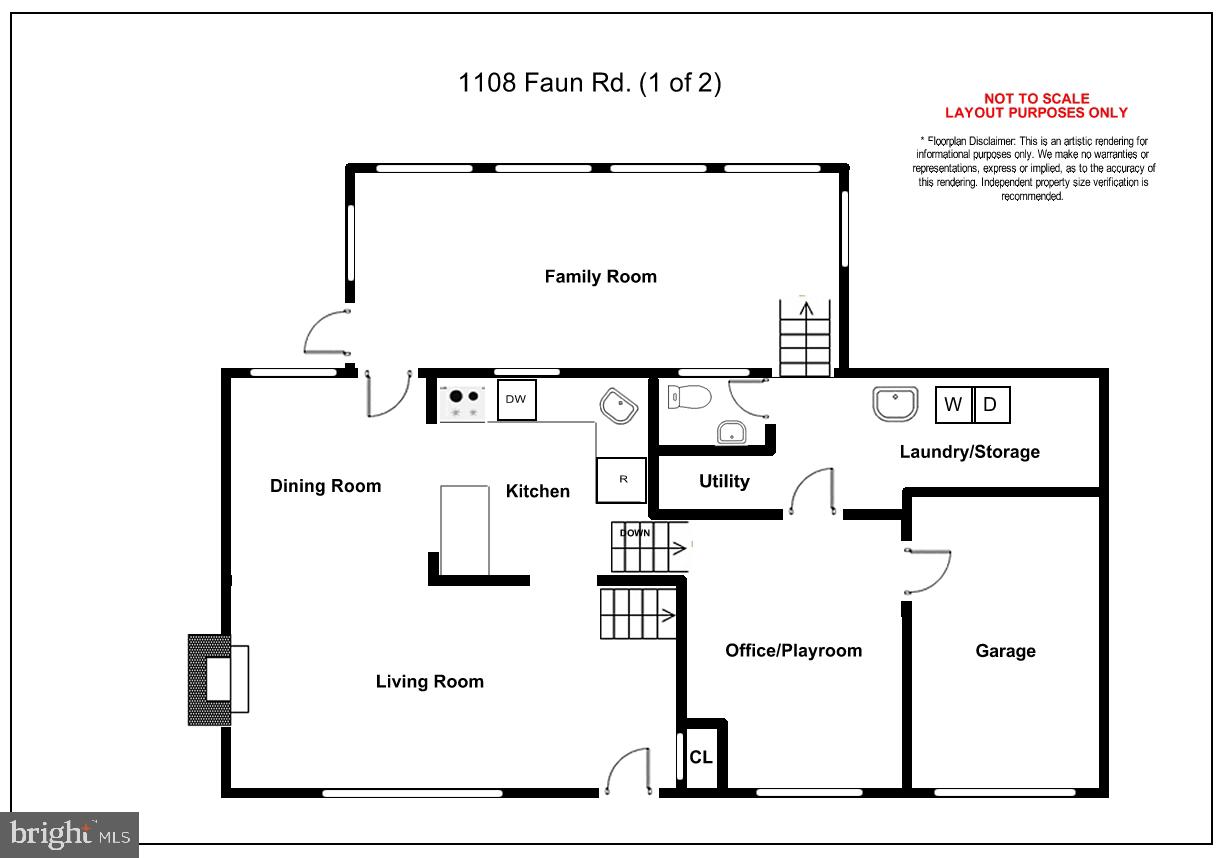 First floor layout w/ addition