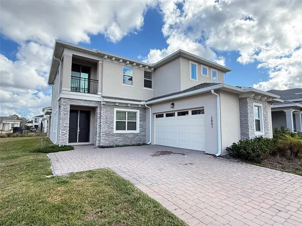 a view of a house with a garden