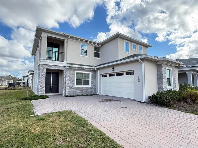 a view of a house with a garden