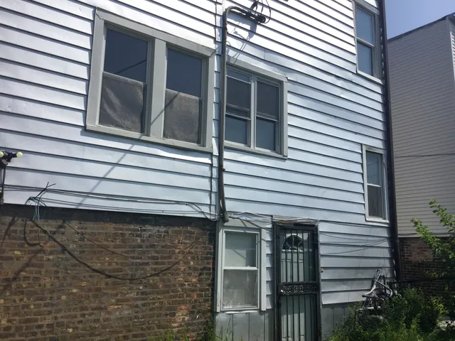 a view of a house with a window