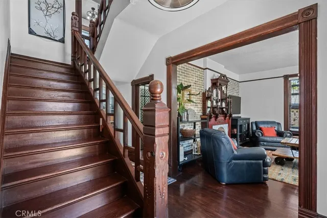 a room with furniture