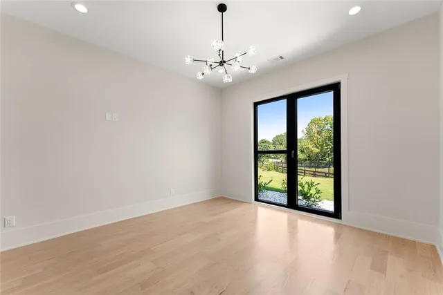 a view of a lake from a window