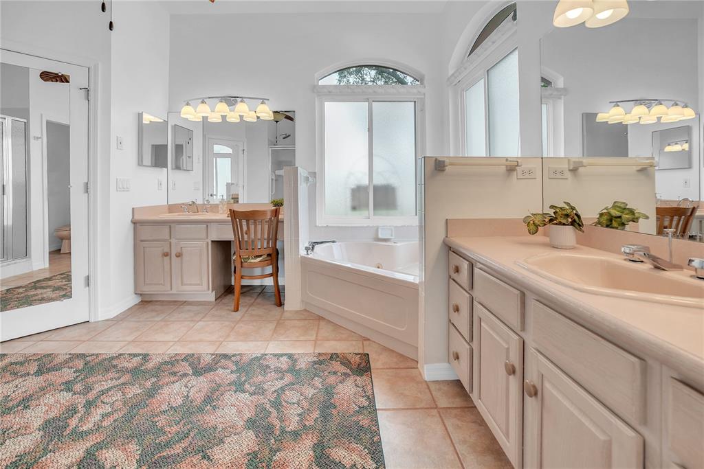 10317 Southwest 63rd Avenue Ocala, FL 34476 - Photo 23 of 46 a spacious bathroom with a sink mirror and a bath tub