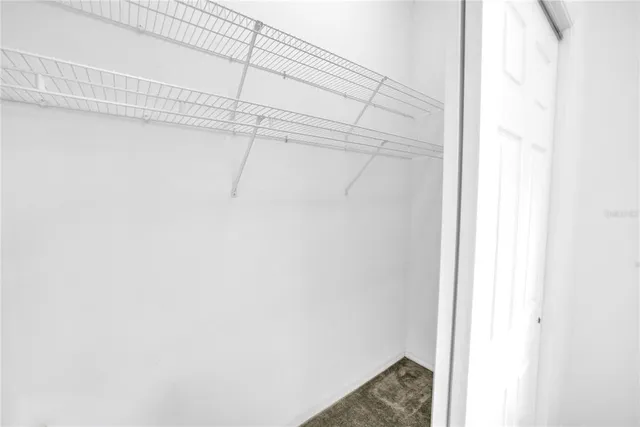 a small walk in closet