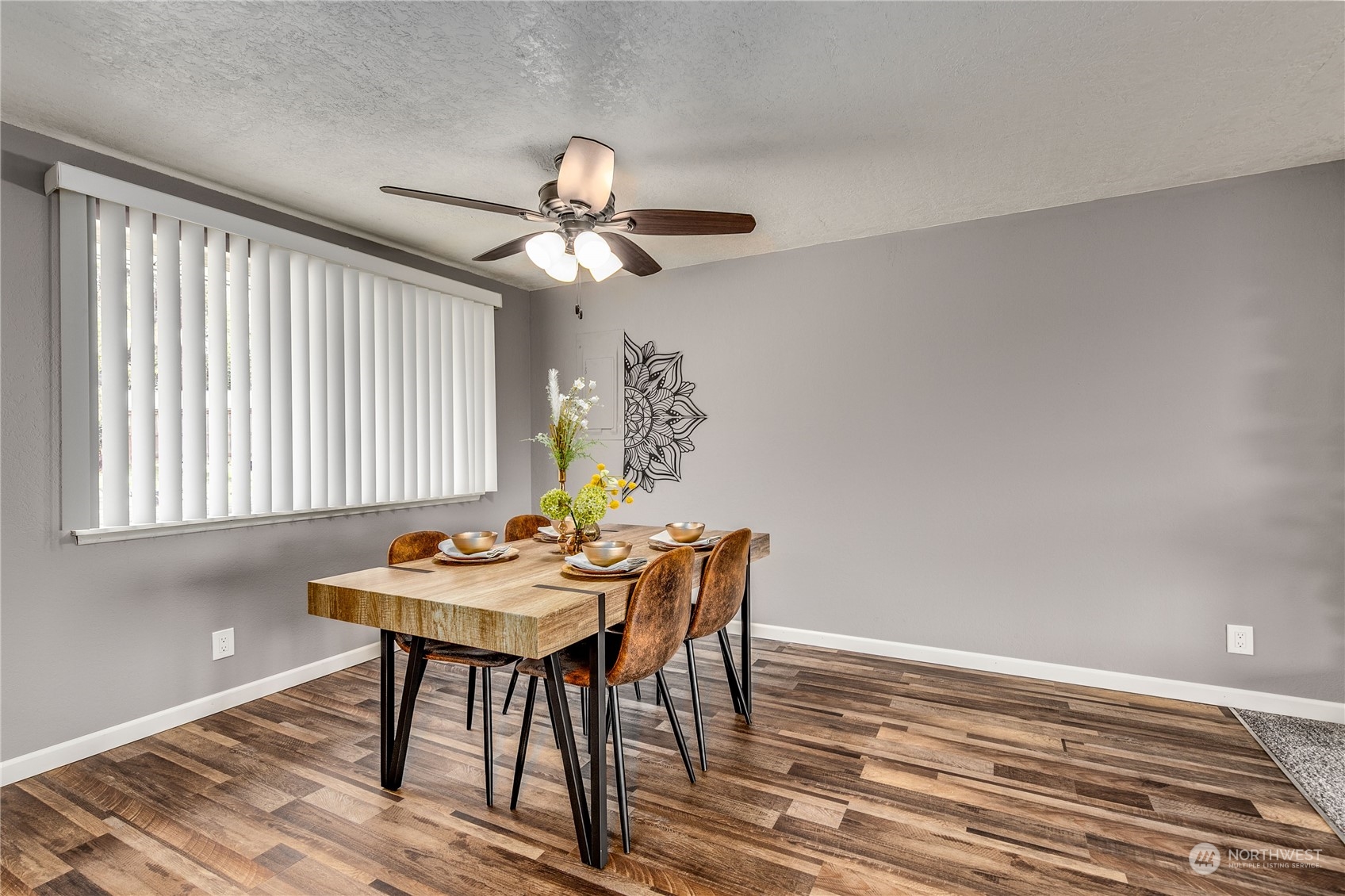 4751 Southeast Horstman Road Port Orchard, WA 98366 - Photo 11 of 40 a view of a dining room with furniture window and wooden floor