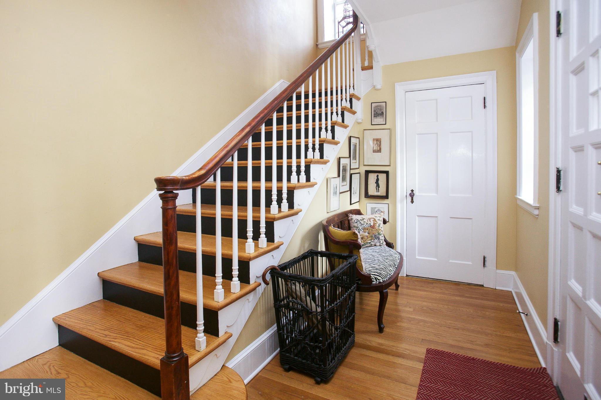 214 Goodale Road Baltimore, MD 21212 - Photo 2 of 30 a view of entryway with wooden floor and stairs