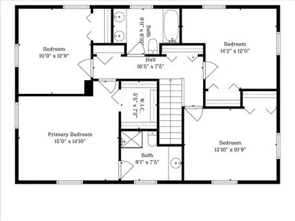 a picture of a wall with a white and white kitchen